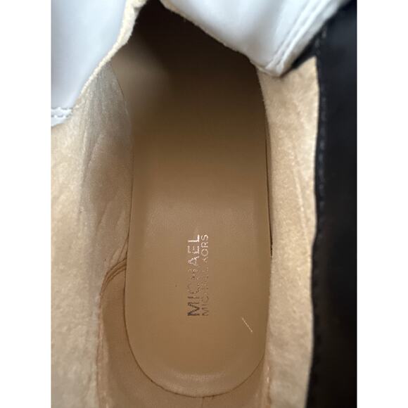 Michael Kors Dupree Hiking Boots Platform Womens 8 M Black White Modern Hybrid - Picture 8 of 9